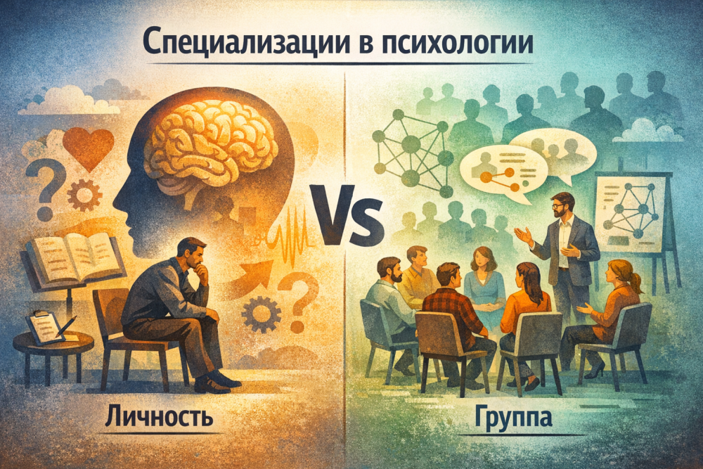 Специализации в психологии